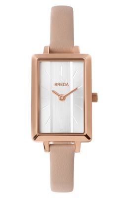 BREDA Eva Leather Strap Watch