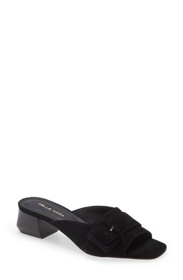 Pelle Moda Tala Slide Sandal in Black Suede