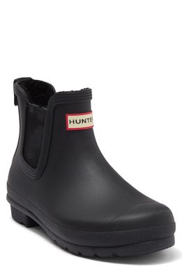 Hunter Original Insulated Waterproof Chelsea Boot in Black