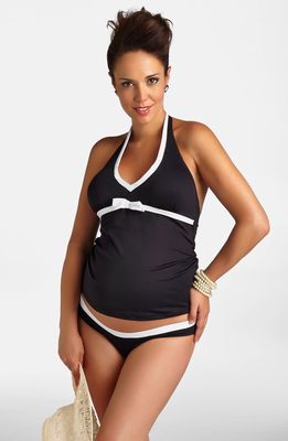 Pez D'Or Maternity Tankini Swimsuit in Black