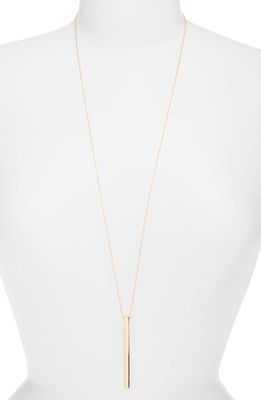 SOKO Thin Bar Pendant Necklace in Gold