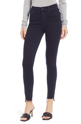 MOTHER The Stunner High Waist Fray Ankle Skinny Jeans in Holding Hands