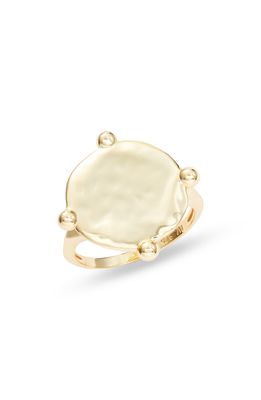 Argento Vivo Sterling Silver Compass Ring in Gold