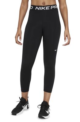 Nike Dri-FIT Pro 365 Crop Leggings in Black/White/White