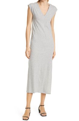 FRAME Le Muscle Organic Pima Cotton T-Shirt Dress in Gris Heather