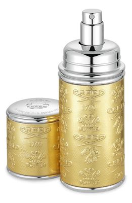 Creed Refillable Deluxe Leather Atomizer in Gold/silver Trim
