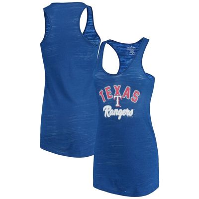 Women's Soft as a Grape Royal Texas Rangers Multicount Racerback Tank Top