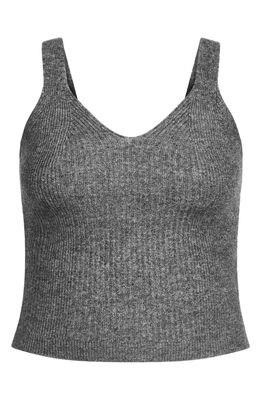 City Chic Luxe Knit Camisole in Steel