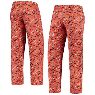 FOCO Women's Orange Houston Astros Retro Print Sleep Pants
