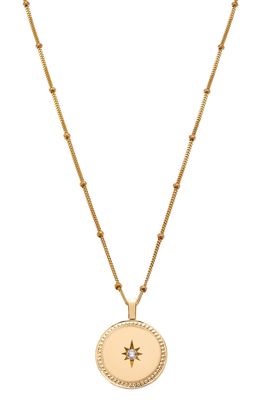 Sethi Couture Celeste Round Pendant in Yellow