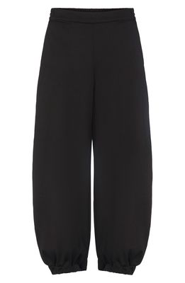 The Attico Carter Oversize Cotton Sweatpants in Black