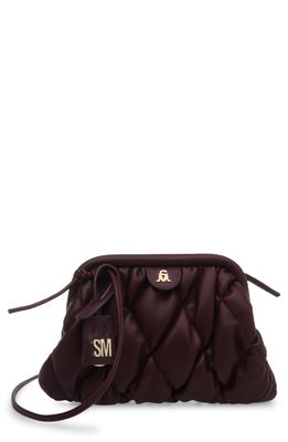 Steve Madden Tinley Faux Leather Clutch Crossbody in Wine