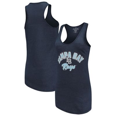 Women's Soft as a Grape Navy Tampa Bay Rays Multicount Racerback Tank Top