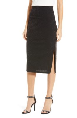 1.STATE Pull-On Midi Skirt in Rich Black