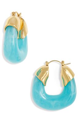 Lizzie Fortunato Organic Hoop Earrings in Blue