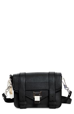 Proenza Schouler Mini PS1 Leather Crossbody Bag in Black