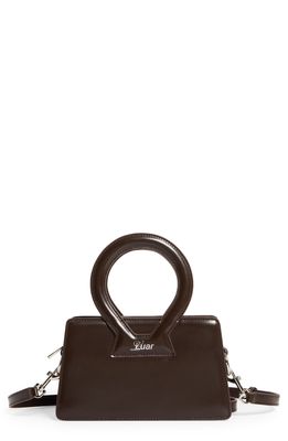 LUAR Ana Mini Smooth Leather Top Handle Bag in Brown