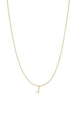 BYCHARI Initial Pendant Necklace in Gold-Filled-J