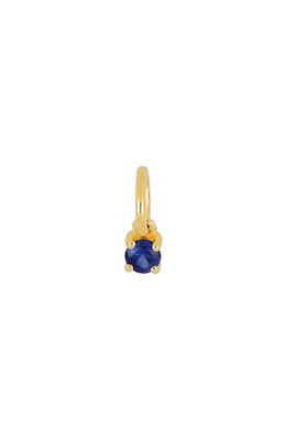 EF Collection Birthstone Charm in Yellow Gold/Blue