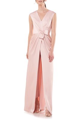 Kay Unger Lilly Maxi Romper in Soft Blush