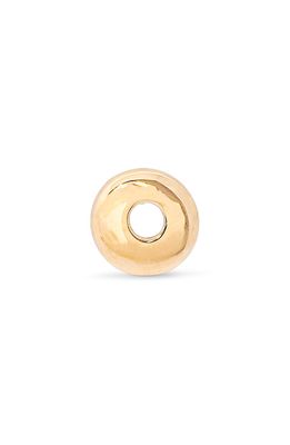 STONE AND STRAND Mini Bubble Initial Gold Stud Earring in Yellow Gold - O