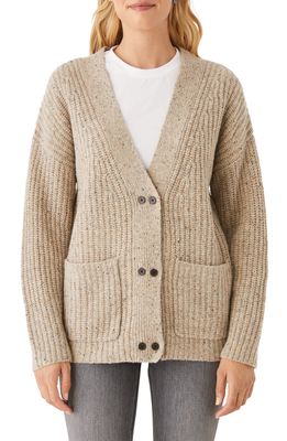 Frank And Oak Donegal Oversize Cardigan in Oatmeal Mix