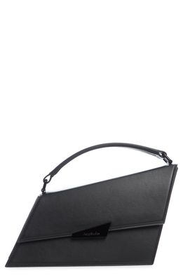 Acne Studios Algol Distortion Leather Top Handle Bag in Black