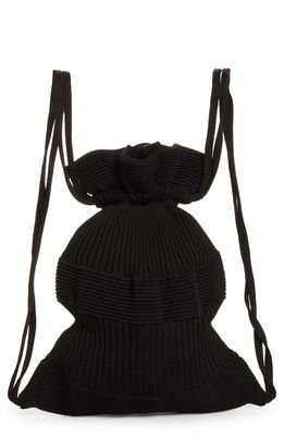 CFCL Rib Knit Backpack in Black