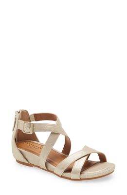 Comfortiva Melody Sandal in Platino Leather