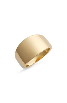 Nordstrom 14K Gold Plate Cigar Band Ring in 14K Gold Plated