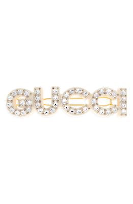 Gucci Resin Hair Clip in White