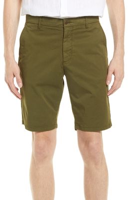NN07 Crown Cotton Blend Shorts in Army