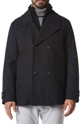 Marc New York Danton Water Resistant Peacoat in Charcoal