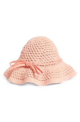 Craig Green Laced Cotton Crochet Bucket Hat in Pink