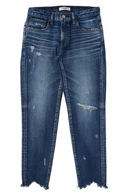 MOUSSY Glendele Ripped Crop Skinny Jeans in Blue
