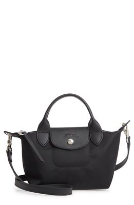 review longchamp xs le pliage neo top handle bag black !! ❤️ 