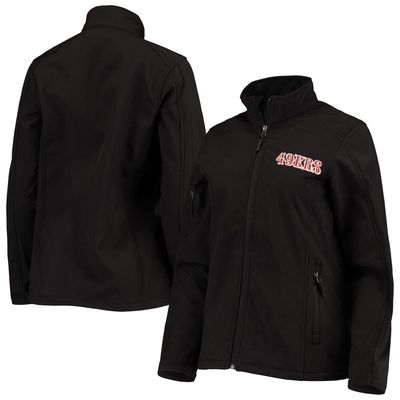 Women's Dunbrooke Black San Francisco 49ers Sonoma Softshell Full-Zip Jacket