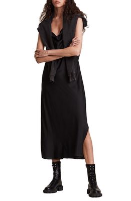 AllSaints Hadley Slipdress in Black