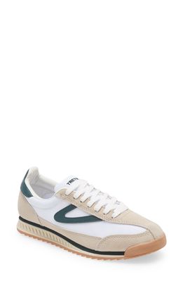 Tretorn Rawlins Retro Sneaker in White/Green