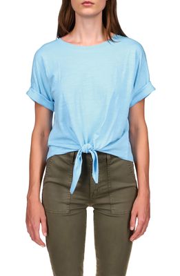 Sanctuary All Day Tie Waist T-Shirt in Angel Blue