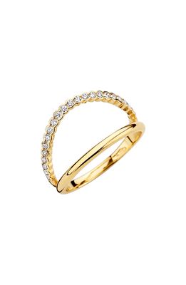 Kimai Ally Lab Created Diamond Split Ring in Yellow Gold