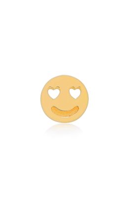EF Collection Single Happiness Stud Earring in Yellow Gold