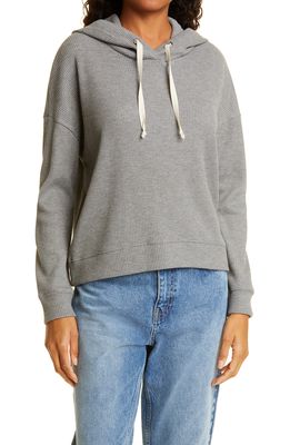Rails Murray Waffle Knit Pullover Hoodie in Heather Grey