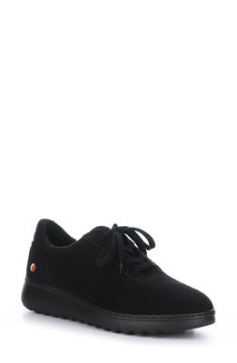 Softinos by Fly London Elra Sneaker in 000 Black Tweed/Felt