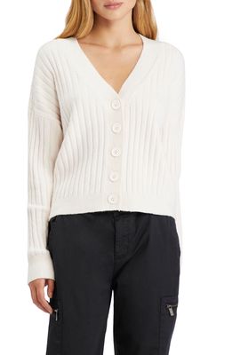 Sanctuary Cozy Ribbed Cotton Blend Cardigan in Bare