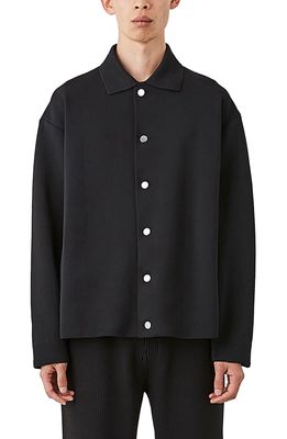 CFCL Milan Rib 3 Knit Shirt Jacket in Black