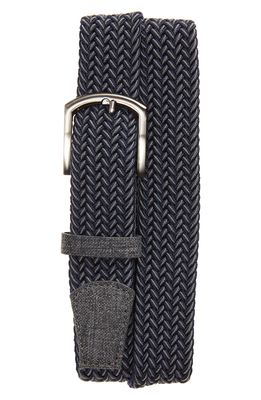 Cuater by TravisMathew Cheers Woven Golf Belt in Dark Blue/Dark Grey
