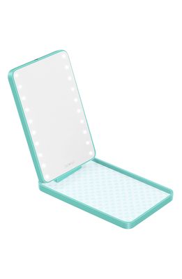 Riki Loves Riki Colorful Lighted Mirrored Compact Case in White/Blue