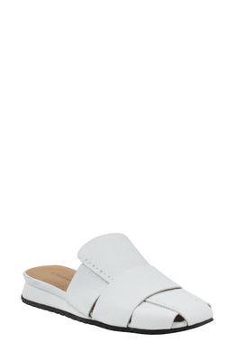 L'Amour des Pieds Tarius Mule in White Lamba Leather