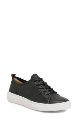 Comfortiva Talen Leather Sneaker in Black Leather